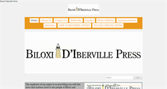 Desktop Screenshot of biloxi-diberville-press.com